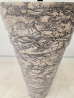 Раковина напольная из мрамора Pedestal Doreng Spiral MN-65926 40х40х90