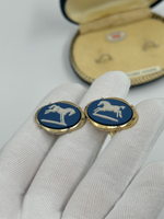Запонки с лошадьми Wedgwood