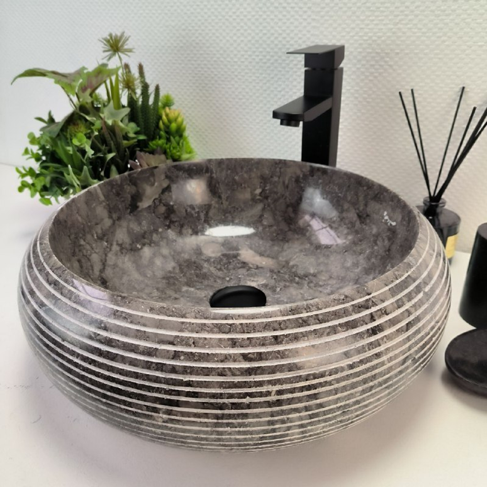 Раковина из мрамора Donut Grey Allur DM-62924 45*45*15 134