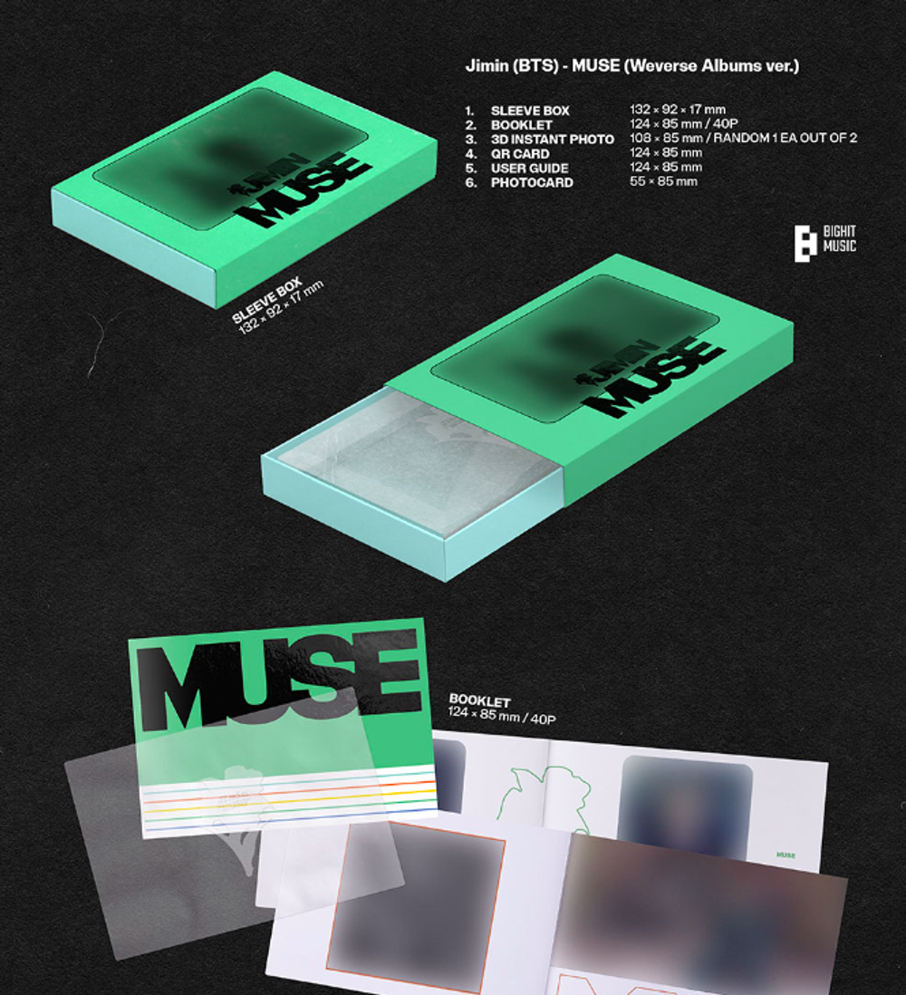 Альбом JIMIN (BTS) - MUSE (Weverse Albums ver.)