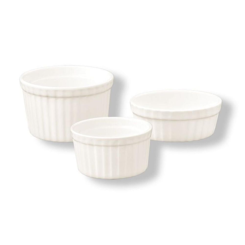 Соусник 75 мл 6,7 см h4 см круглый Рамекин рельефный белый фарфор P.L. Proff Cuisine [6]