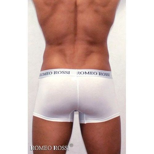 Мужские трусы боксеры c резинкой Romeo Rossi белые RR6005-01