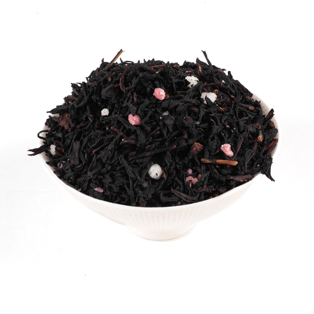 7788D Чай черный ароматизированный БАЗОВАЯ коллекция "Клубника со сливками"