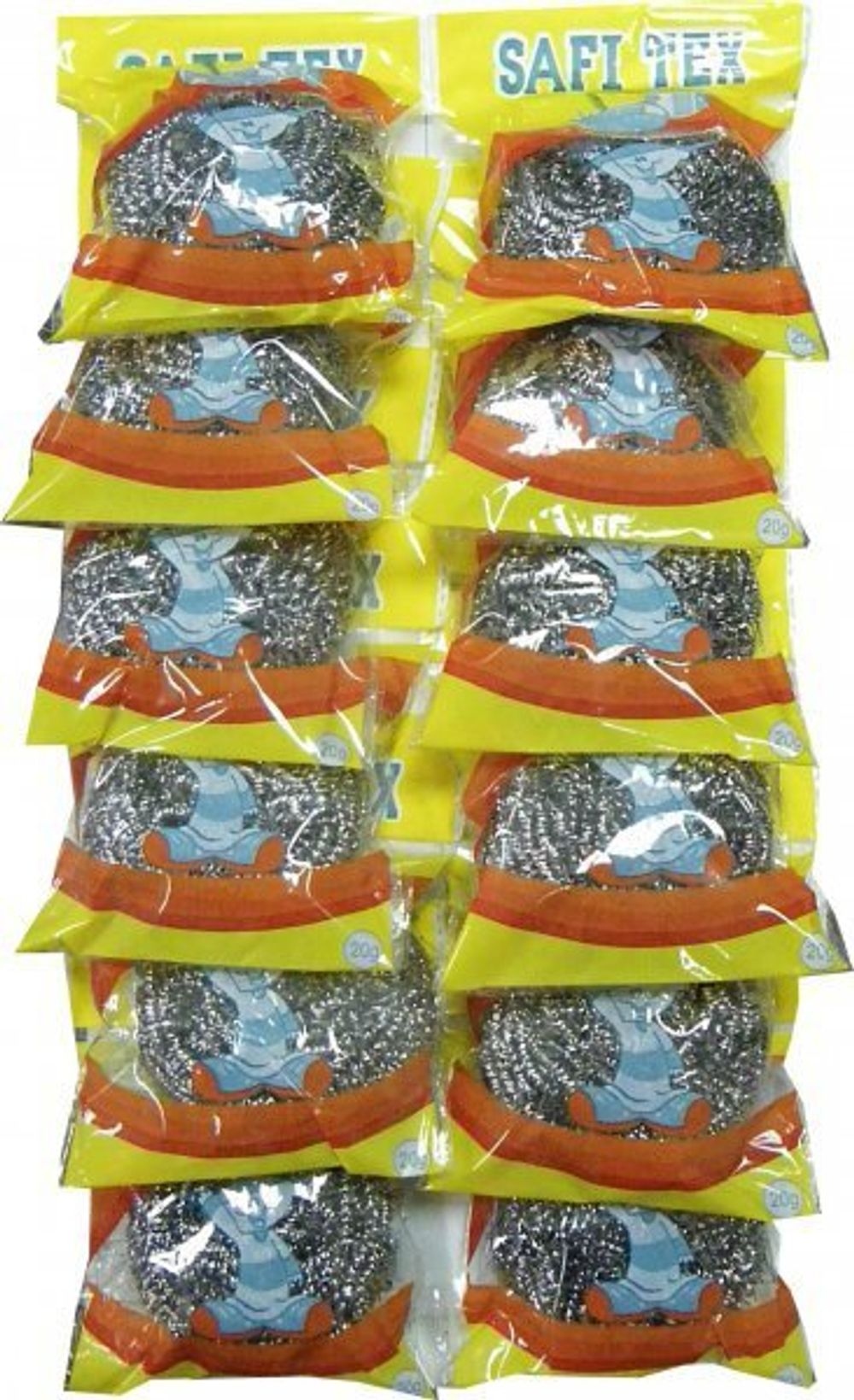 Металлическая мочалка "Жихорка" 12шт на листе/60/720