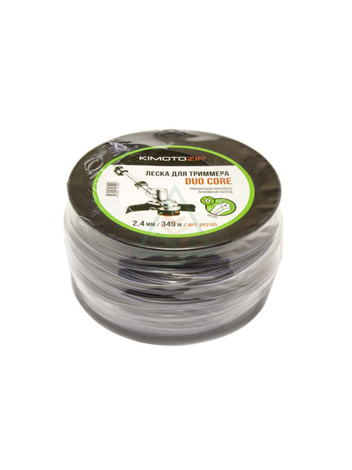 Леска для триммера 2,4 мм звезда 349 м  двухкомпонентная