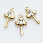 Подвеска Ключ, цвет золото, размер 13*7 мм, цена за 1 шт