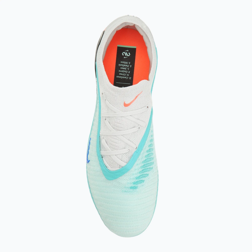 Футбольные бутсы Nike United Phantom 6 Low Elite FG pistachio frost/hyper orange
