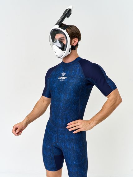 Маска полнолицевая Sargan Планета океан 2.0 белый/черный/черный