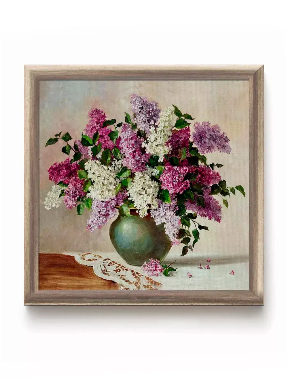 Картины на стену интерьерная на холсте 4 шт, 23*23 см