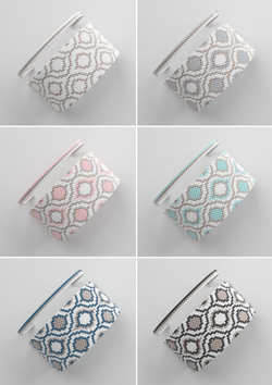 Схема PEYOTE, Схема браслета мозаичное плетение, узор из Miyuki Delica 11/0, файл PDF, №79