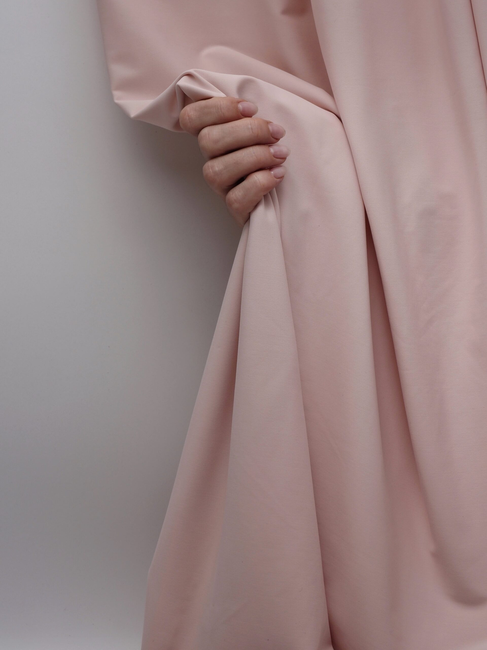 Микрофибра бельевая матовая эластичная цвет пудровый метражом