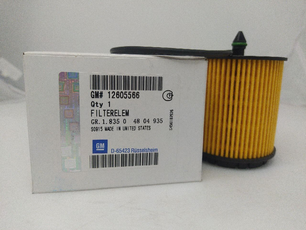 Фильтр масляный GM 12605566 для Chevrolet Captiva
