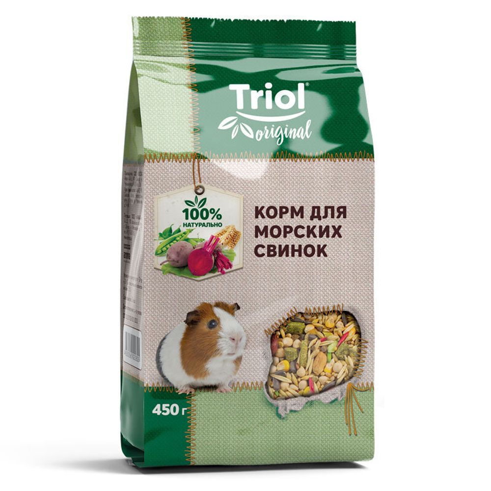Корм для морских свинок, 450г, Triol Original