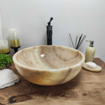 Каменная раковина из оникса Bowl Sunset Medium TinLip BO-00827