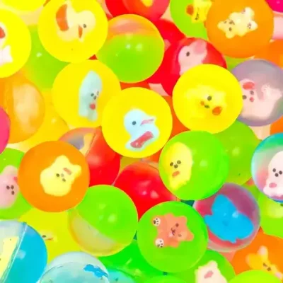 Мячи-прыгуны 25 мм «Со зверушками» 100 шт