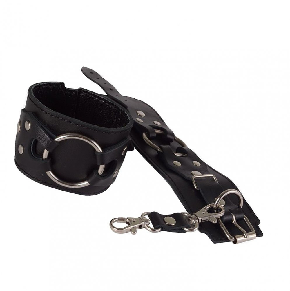 Наручники Sitabella чёрные кожа