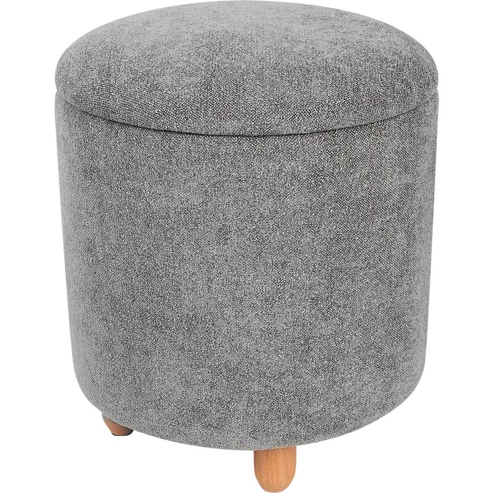 Пуф NA-АЛЬФА-1-CL995 дерево 35x35x41.5 см цвет темно-серый