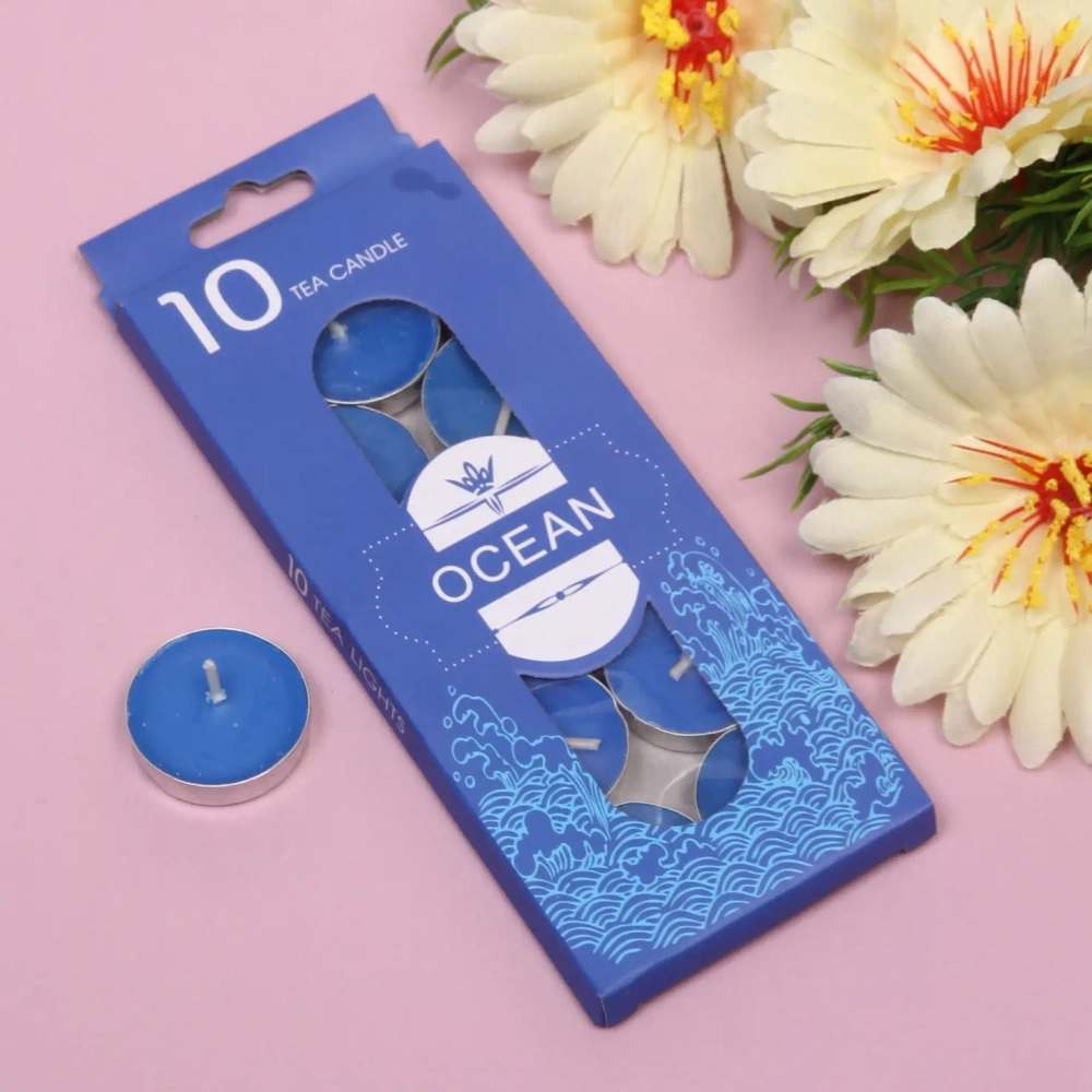 Свечи чайные в наборе 10шт «Тихий океан»