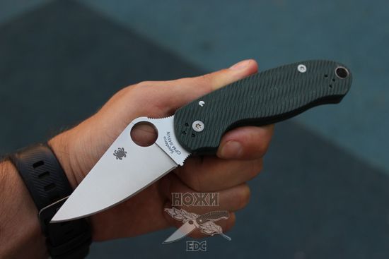 Складной нож Spyderco 223GPFGR Para 3 S45VN c клинком из стали CPM-S45VN, рукоять G10
