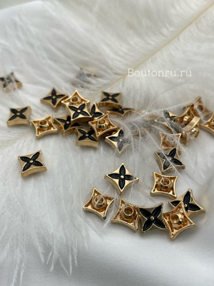 Хольнитен ЛВ черный лого в золотистом металле