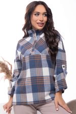 Рубашка "Капитолина" (джинс) Б7518 LT Collection (Акция)