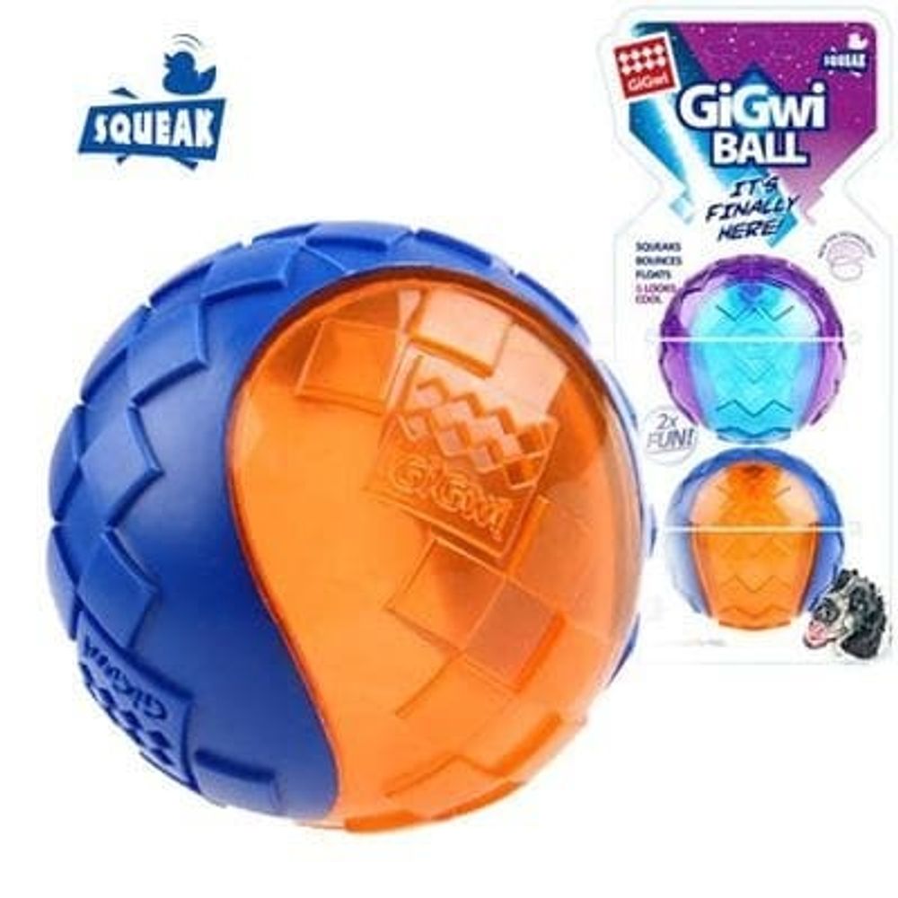 GiGwi Игрушка д/средних собак Два мяча с пищалкой (75328)