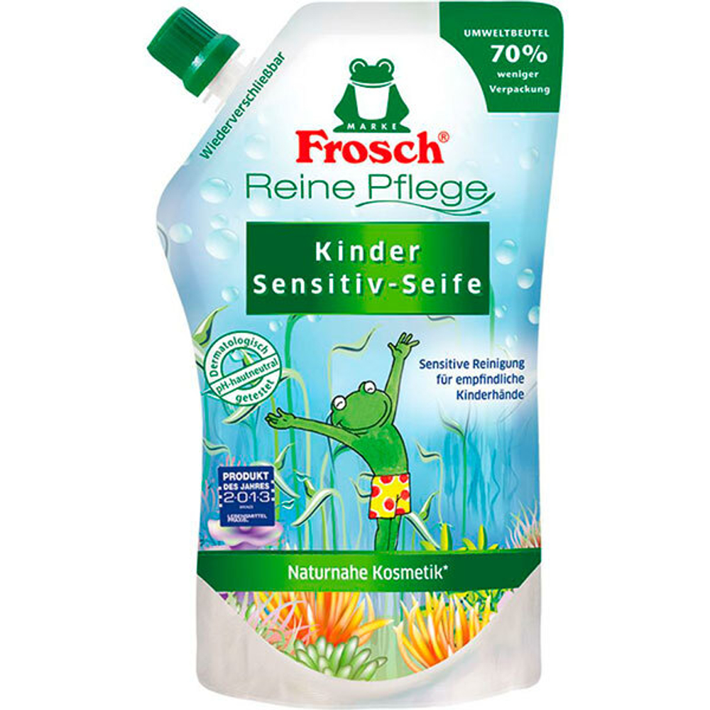 Мыло жидкое детское Frosch Sensitiv Seife дой-пак 0,5 л