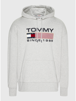 Худи Tommy Jeans Tommy Logo Silver Grey Htr