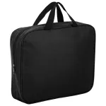 Папка с ручками А4, Staff, широкая, Черный, ткань, молния