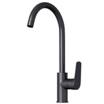 Смеситель для кухни 35k MIXLINE ML14-032GR высокий излив б/отв боковая п/гайку ГРАФИТ (без подводки)