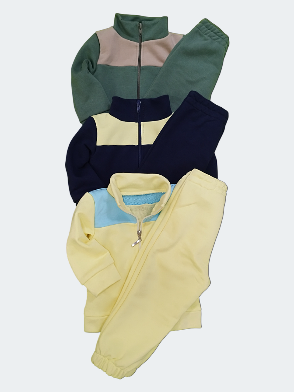 11585 Костюм детский футер 3-х нитка петля в ассортименте (56-86)