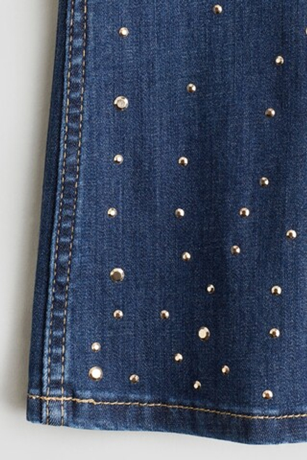 H&M Джеггинсы со стразами, темно-синий