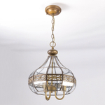 Citilux Гера-2 CL444230 Люстра подвесная витражная Бронза