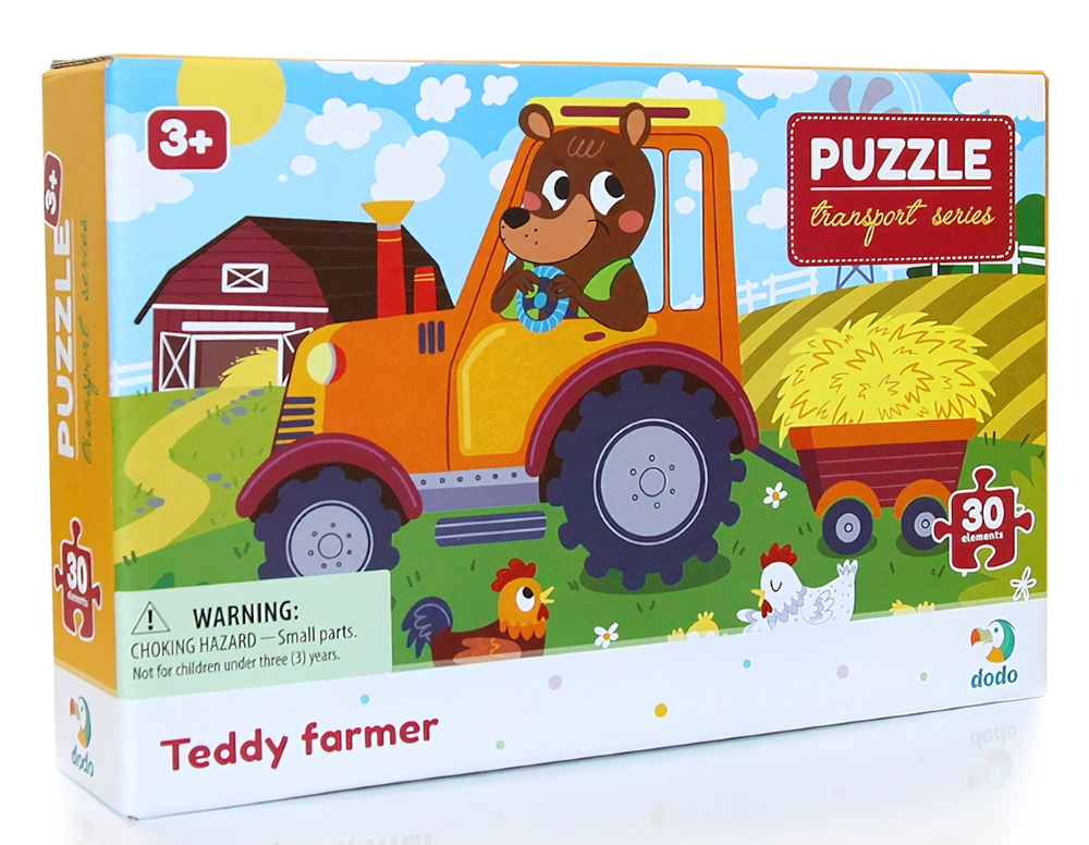 Пазл 30эл. "Мишка-тракторист" (Dodo)