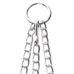 Черно-серебристые зажимы для сосков с кольцом для пениса ToyFa Metal 712050