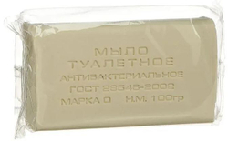 Мыло туалетное ММК 100гр. (1/80шт) Антибактериальное в прозрачной обертке. Ординарное