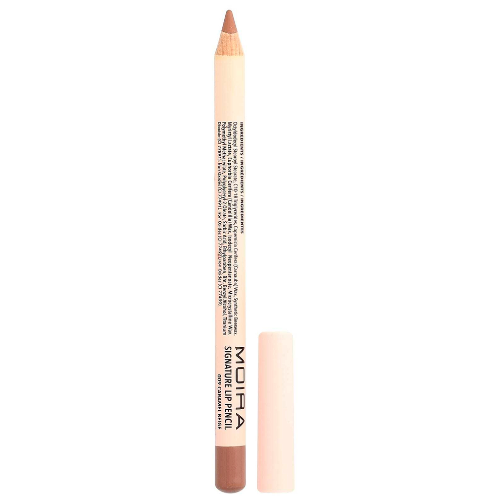 Moira Beauty, фирменный карандаш для губ, 009 карамельно-бежевый, 1,1 г (0,04 унции)