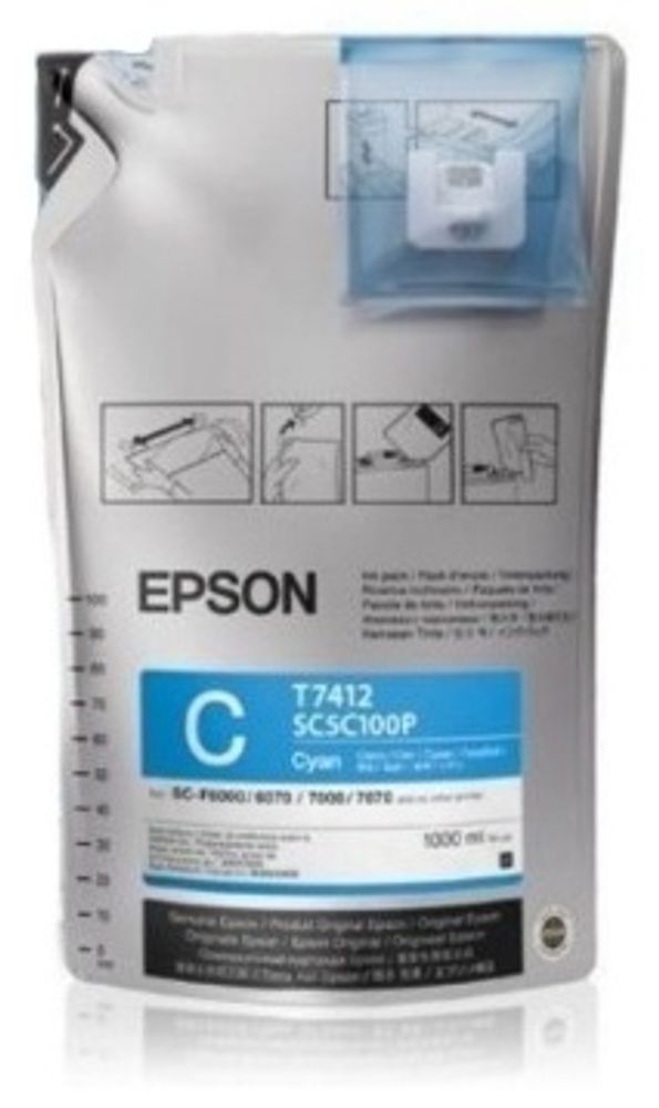 Картриджи Epson C13T773240/1L голубой