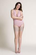 510 Satynowa opaska Beige Gabriella