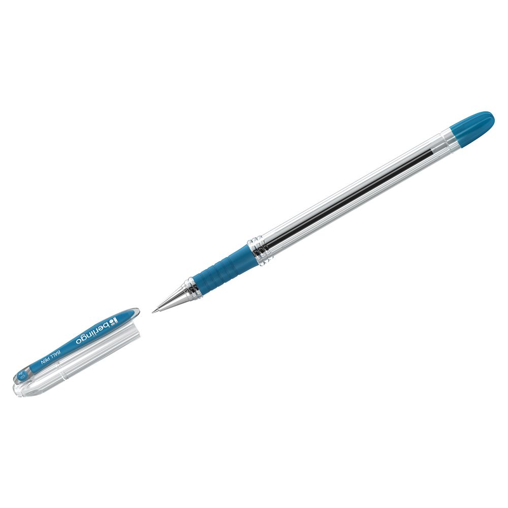 Ручка шариковая Berlingo &quot;I-10&quot; синяя, 0,4мм, грип