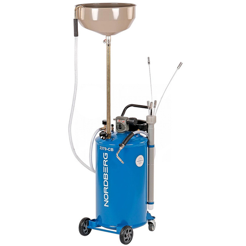 NORDBERG (2379-CB) Установка для сбора масла пневматическая, 65 л, синяя