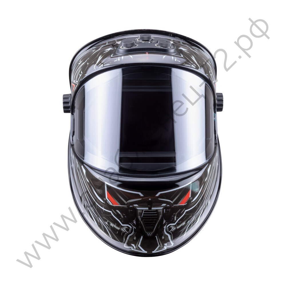 Маска сварщика КОРУНД МЕГА чёрная (ф-р MEGA, внеш. регулировка) в коробке