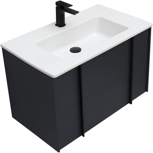 Тумба с раковиной Allen Brau Reality 80 см 1.32005.AM антрацит матовый