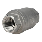 Spring check valve Elephant LSCV, body material - stainless steel AISI 316, closure element material - stainless steel AISI 316, seal - PTFE