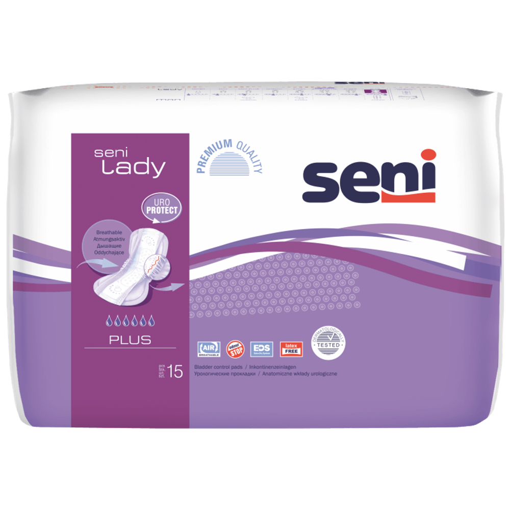 Урологические прокладки-вкладыши Seni Lady Plus