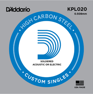Струна одиночная для акустической и электрогитары D'ADDARIO KPL020