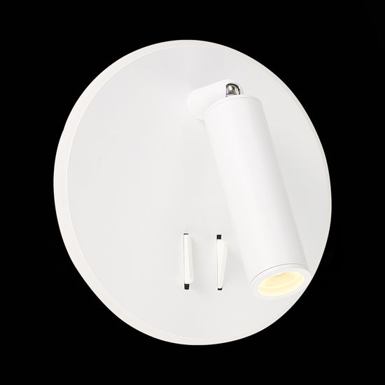 SL1586.513.01 Светильник настенный Белый LED 1*8W 3000K 624Lm Ra>80 24° IP20 L-xW155xH155 170-240V Настенные светильники