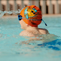 Шапочка для плавания детская SPEEDO Boom Silicone Cap Jr,8-0838615955, силикон
