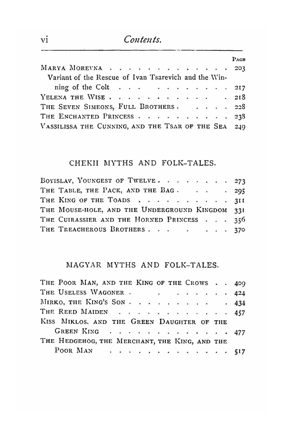 Myths and folk-tales of the Russians, western Slavs, and the Magyars | Curtin Jeremiah