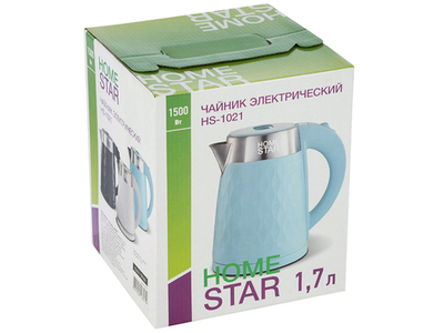Чайник электрический 1,7л Homestar HS-1021 двойной корпус, черный